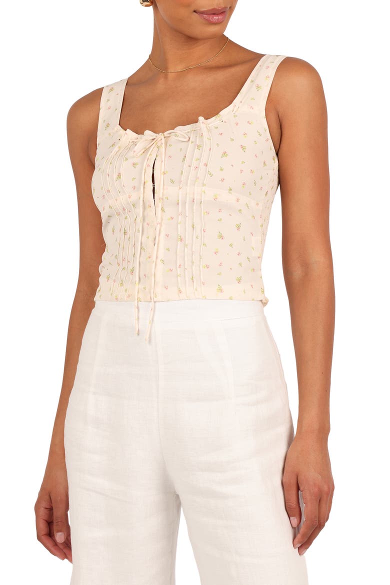 Alice Floral Corset Top, Main, color, TINY BLOOMS