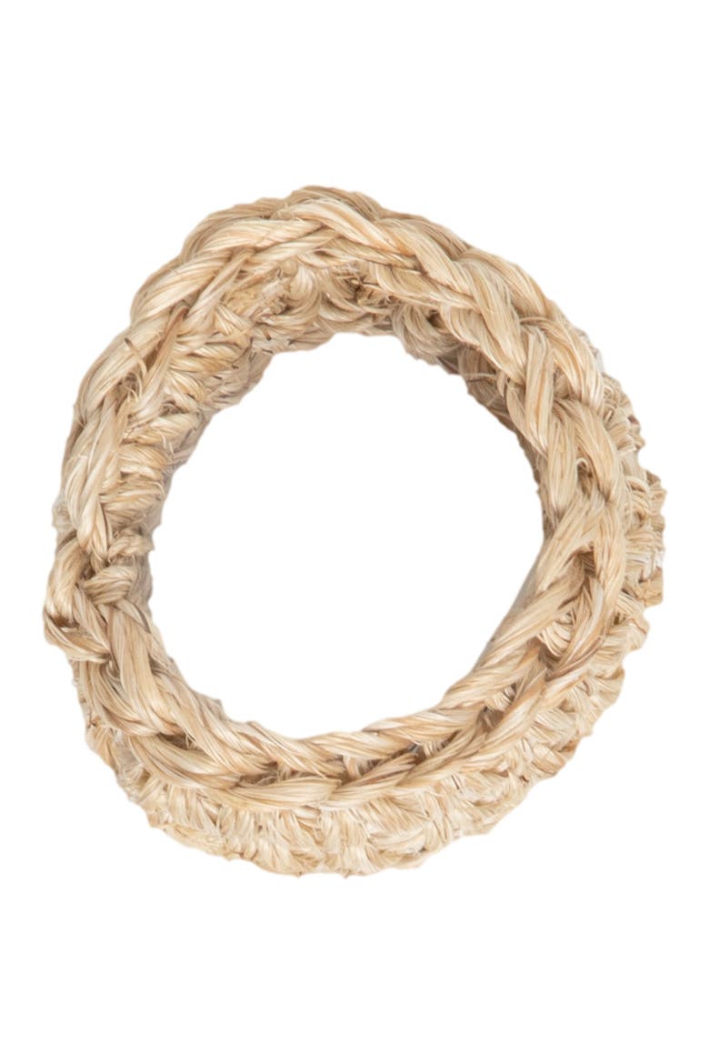 Fique Spiral Napkin Rings Set of 4, Alternate, color, Natural