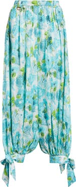 Chloé Floral Silk Jacquard Harem Pants