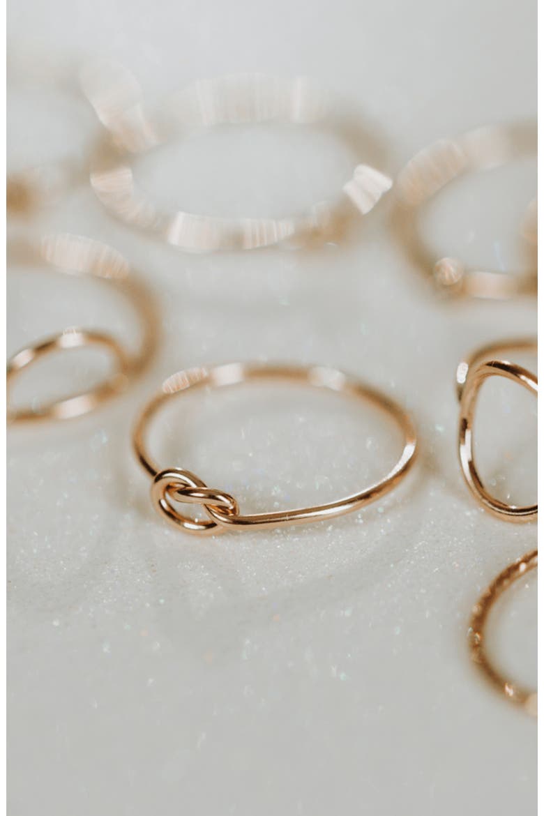 Knot Ring, Alternate, color, Gold Filled