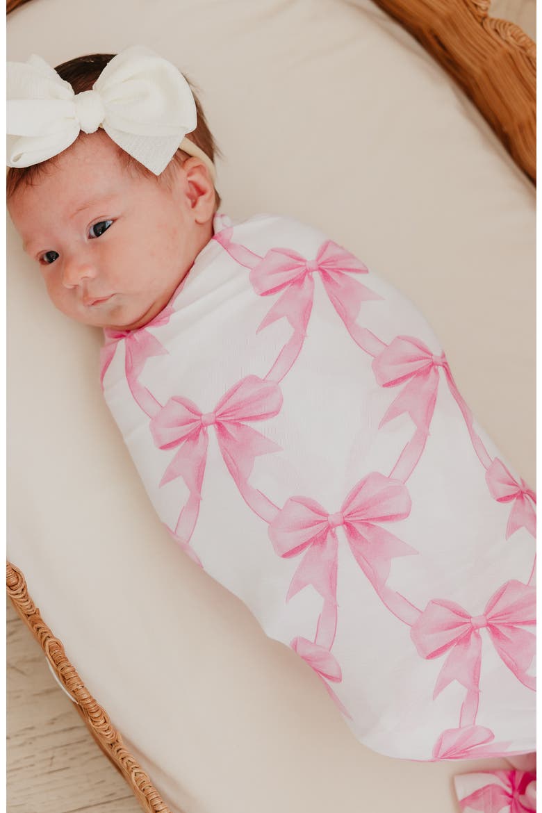 Bow My Gosh Swaddle, Alternate, color, BOW MY GOSH