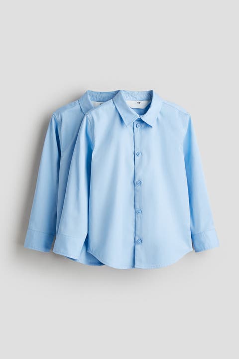 2-pack Easy-iron School Shirts