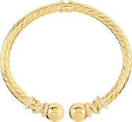 ATHRA LUXE Dolce Sole Twisted Pavé Rope Bangle