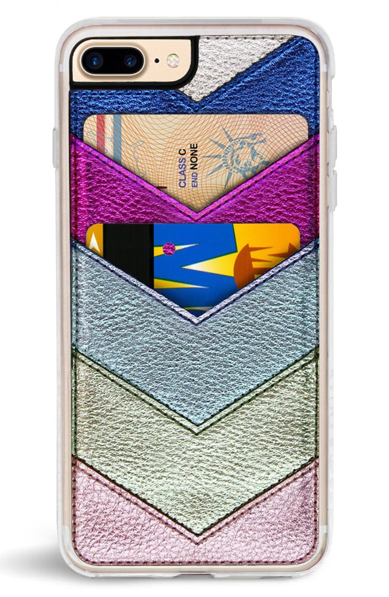 Zero Gravity Chevron Faux Leather iPhone 6/6s/7/8 & 6/6s/7/8 Plus Case, Alternate, color, 