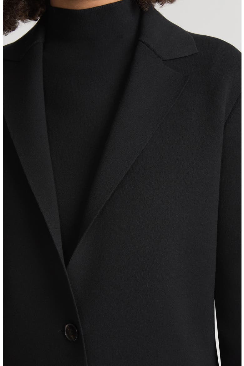 Knit Blazer, Alternate, color, BLACK
