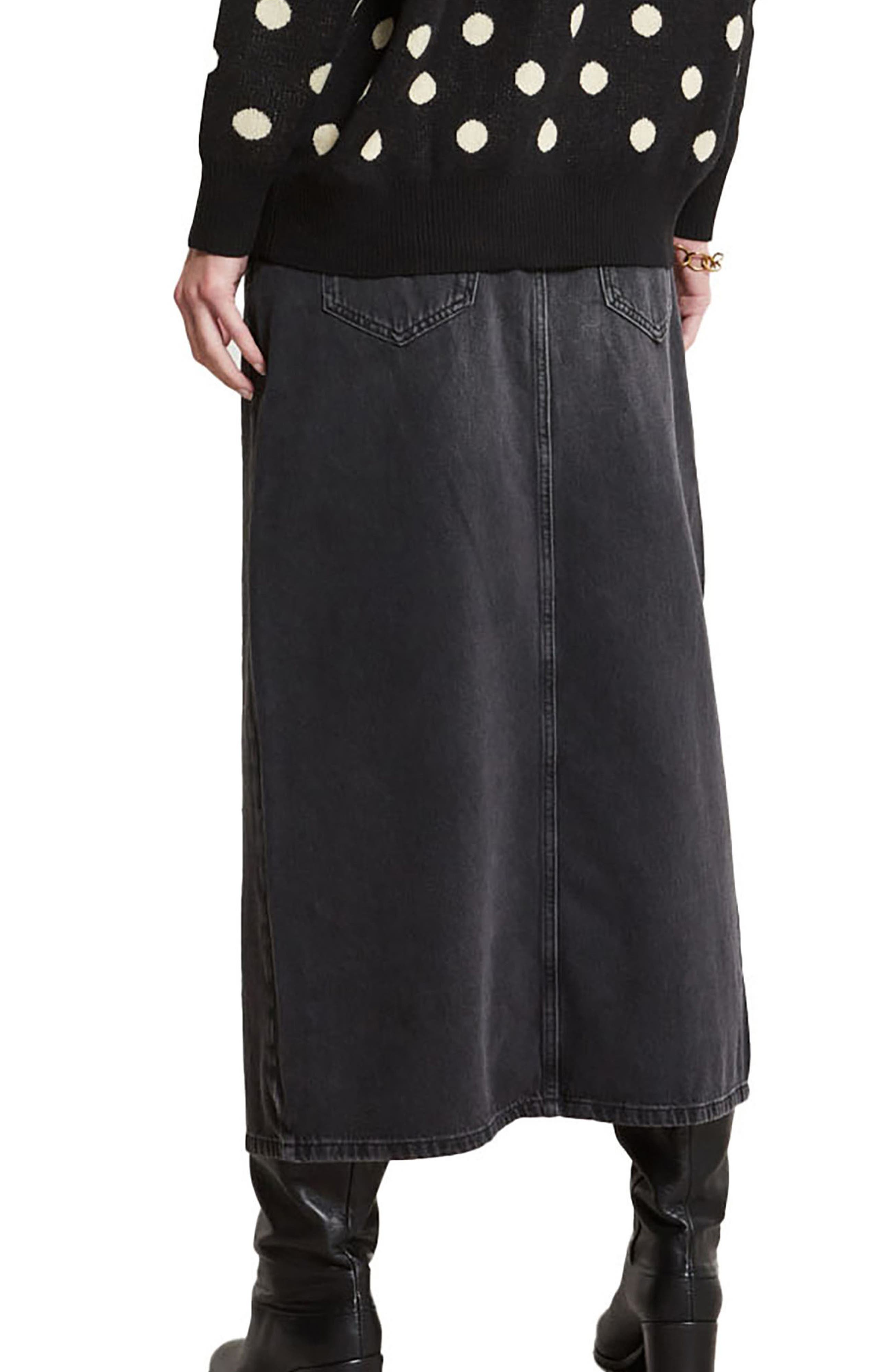 Long Denim Skirt - image 2