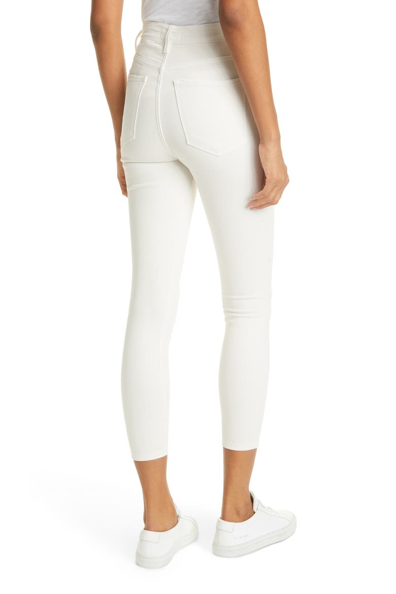 Ali High Waist Crop Skinny Jeans, Alternate, color, VINTAGE WHITE