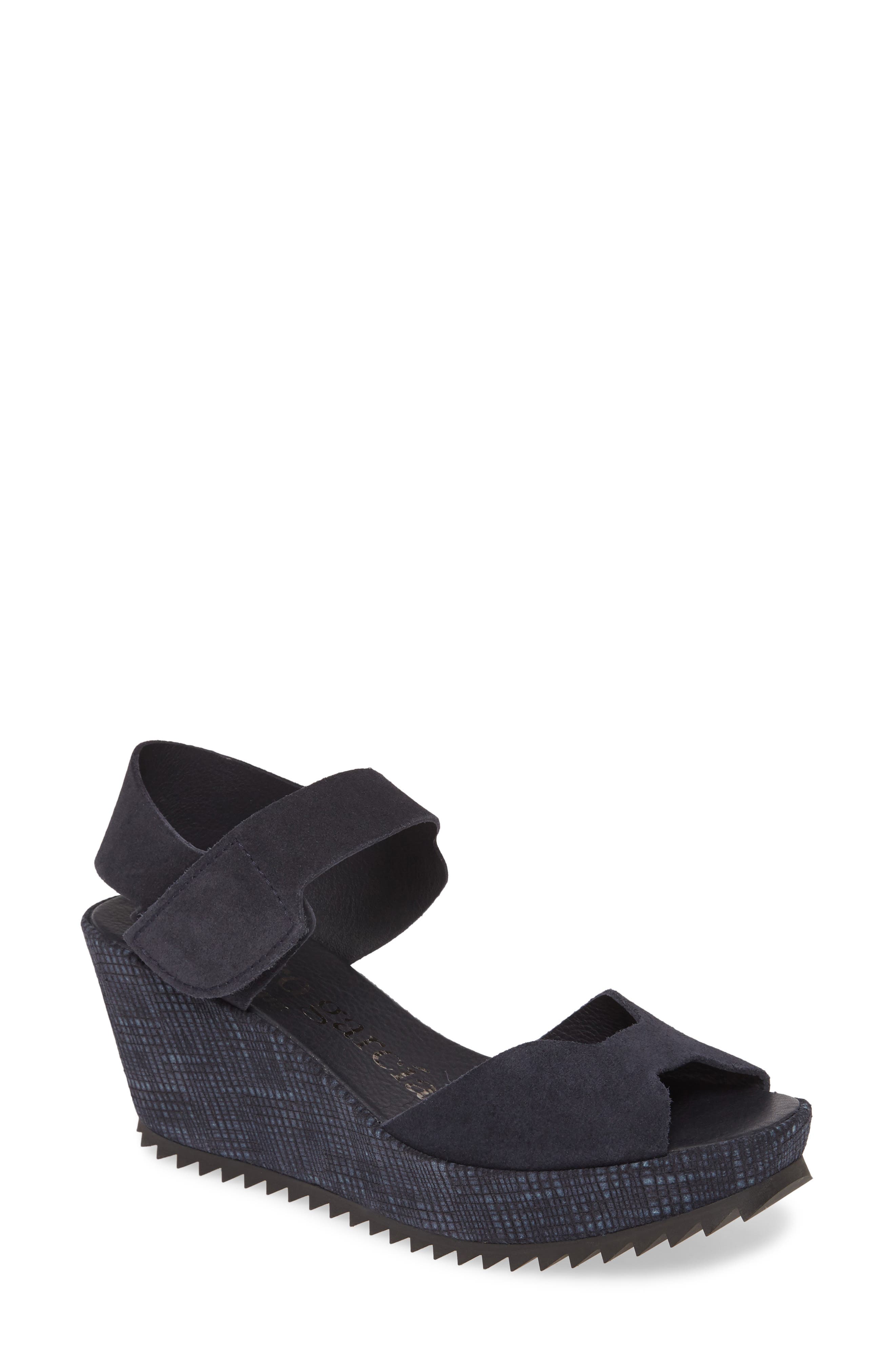 'Fama' Wedge Sandal (Nordstrom Exclusive), Main, color, NAVY