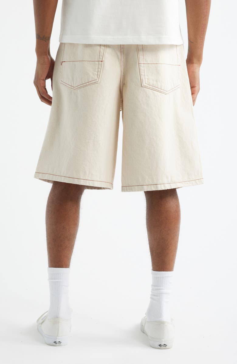 Vans Check-5 Baggy Denim Shorts, Alternate, color, Natural Seed