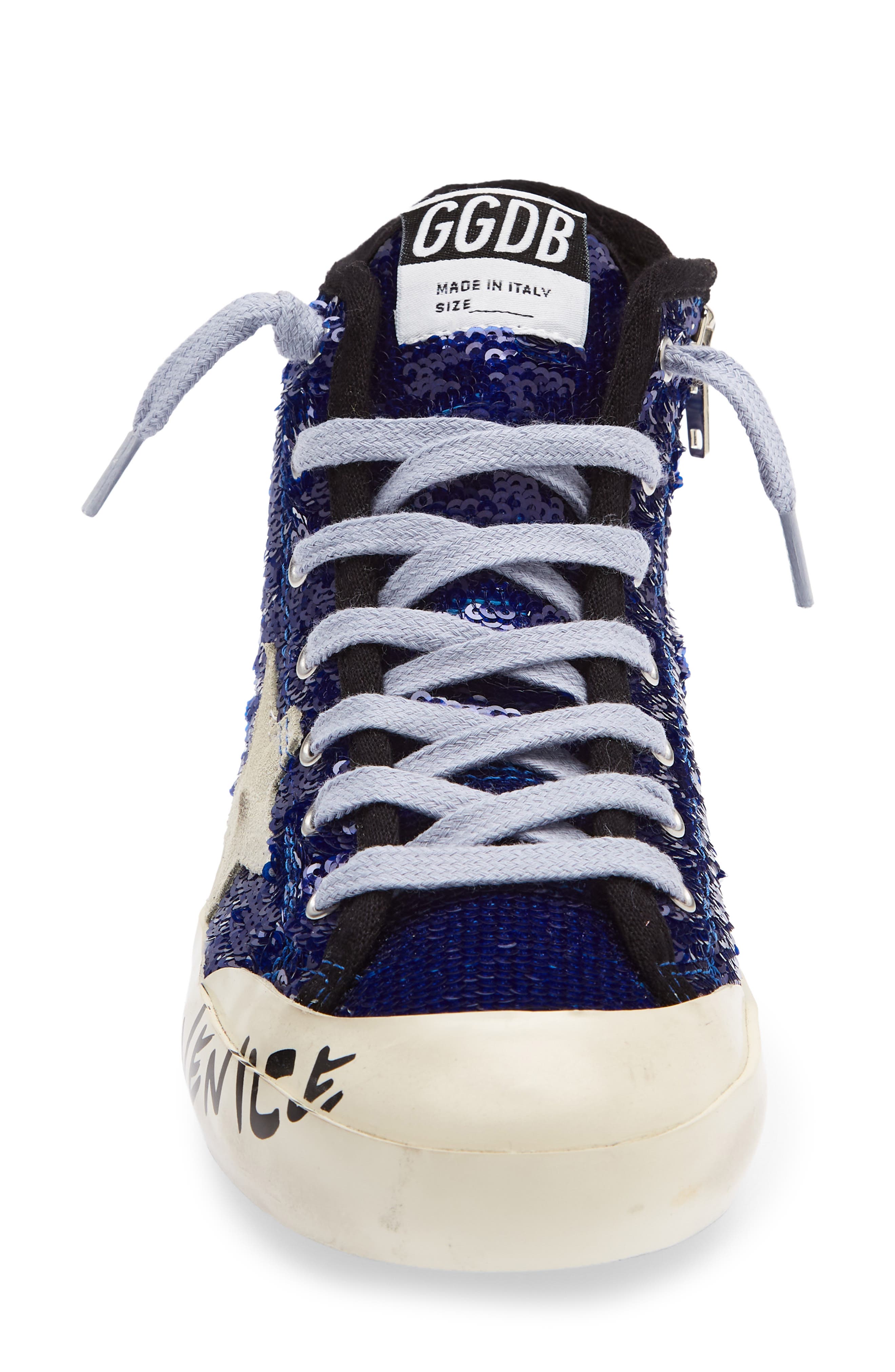 Kids' Francy Sequin High Top Sneaker, Alternate, color, BLUETTE/ ICE
