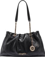 KARL LAGERFELD PARIS Amandine Leather Shoulder