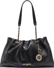 KARL LAGERFELD PARIS Amandine Leather Shoulder