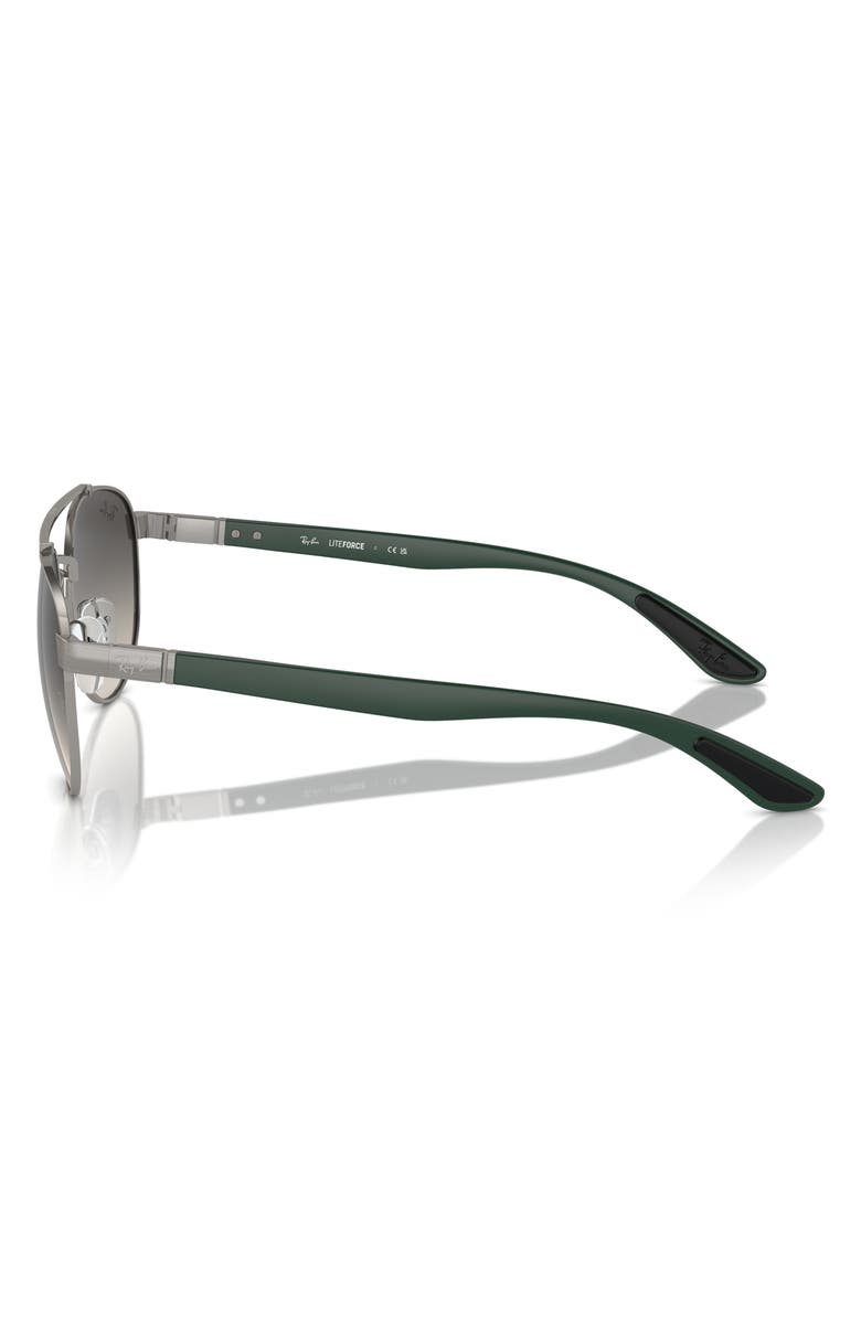 Ray-Ban 56mm Gradient Irregular Sunglasses, Alternate, color, Gunmetal