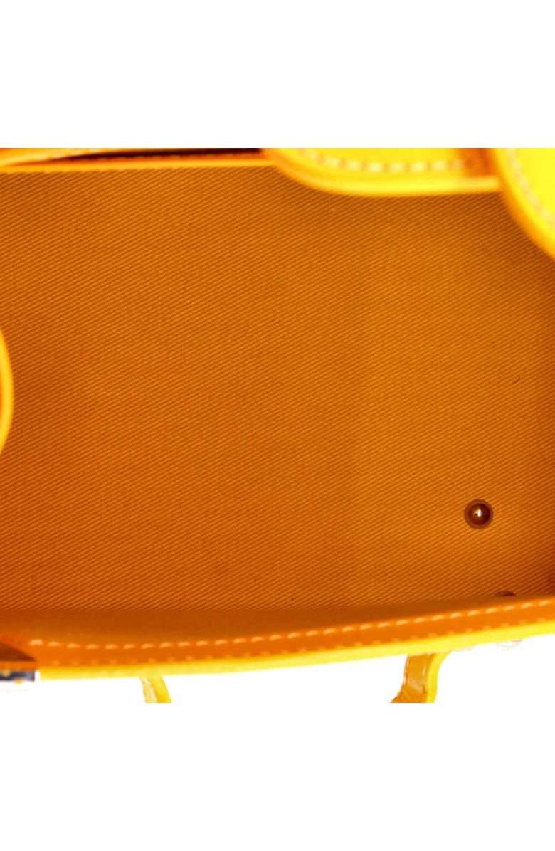 Pre-Owned Goyard Saigon Top Handle Bag Coated Canvas with Leather PM, Alternate, color, Yellow