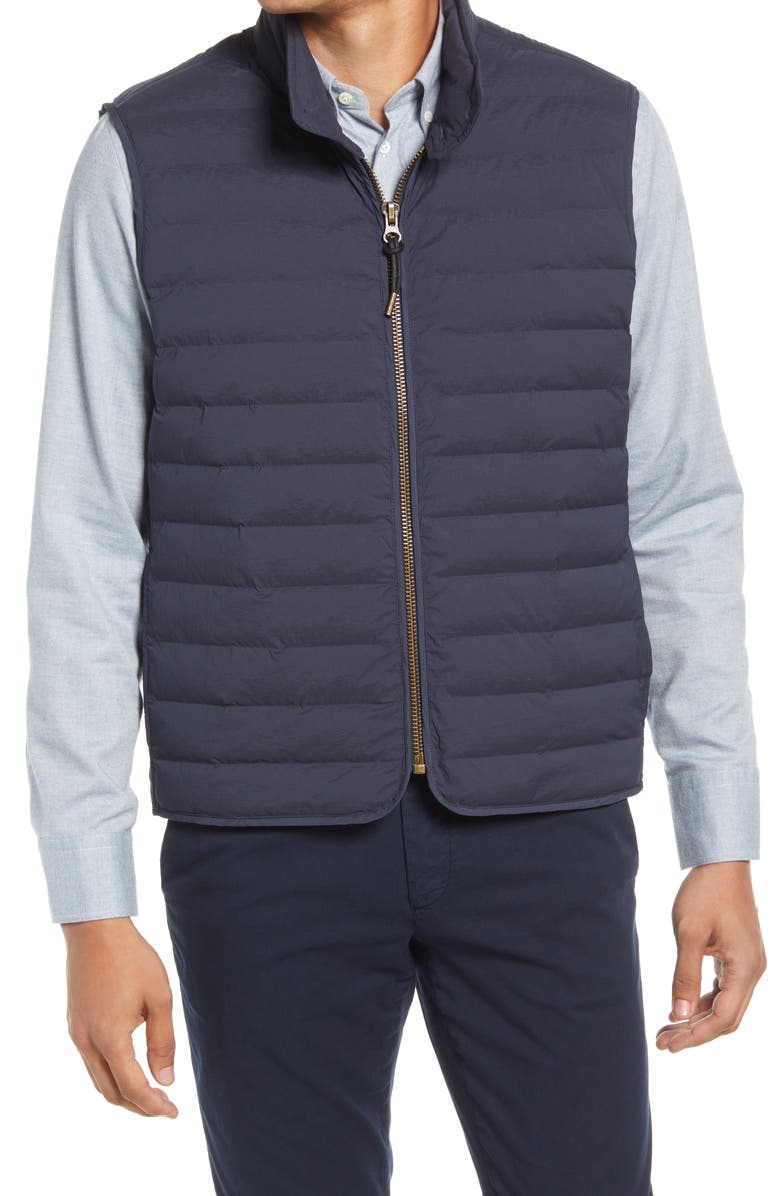 Billy Reid Baffle Water Resistant Insulated Vest, Alternate, color, Dark Navy