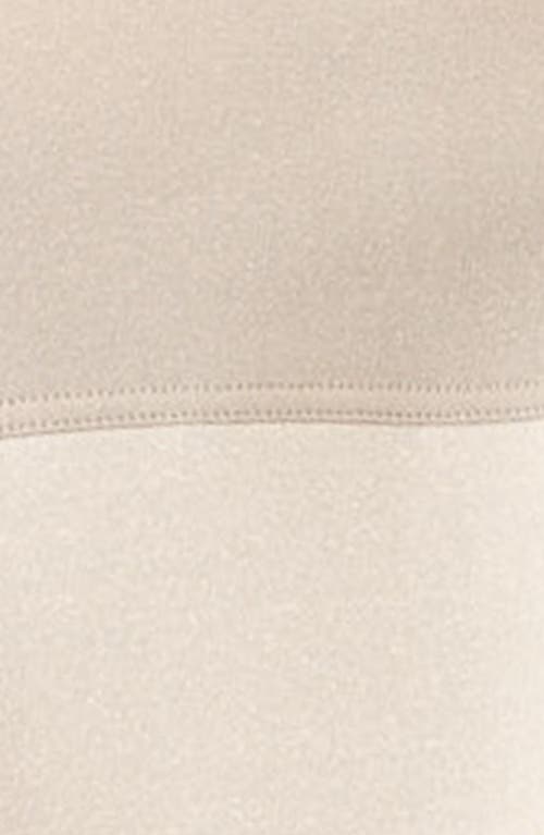 Threads 4 Thought Kianna Triblend Colorblock Fleece Quarter Zip In Neutral