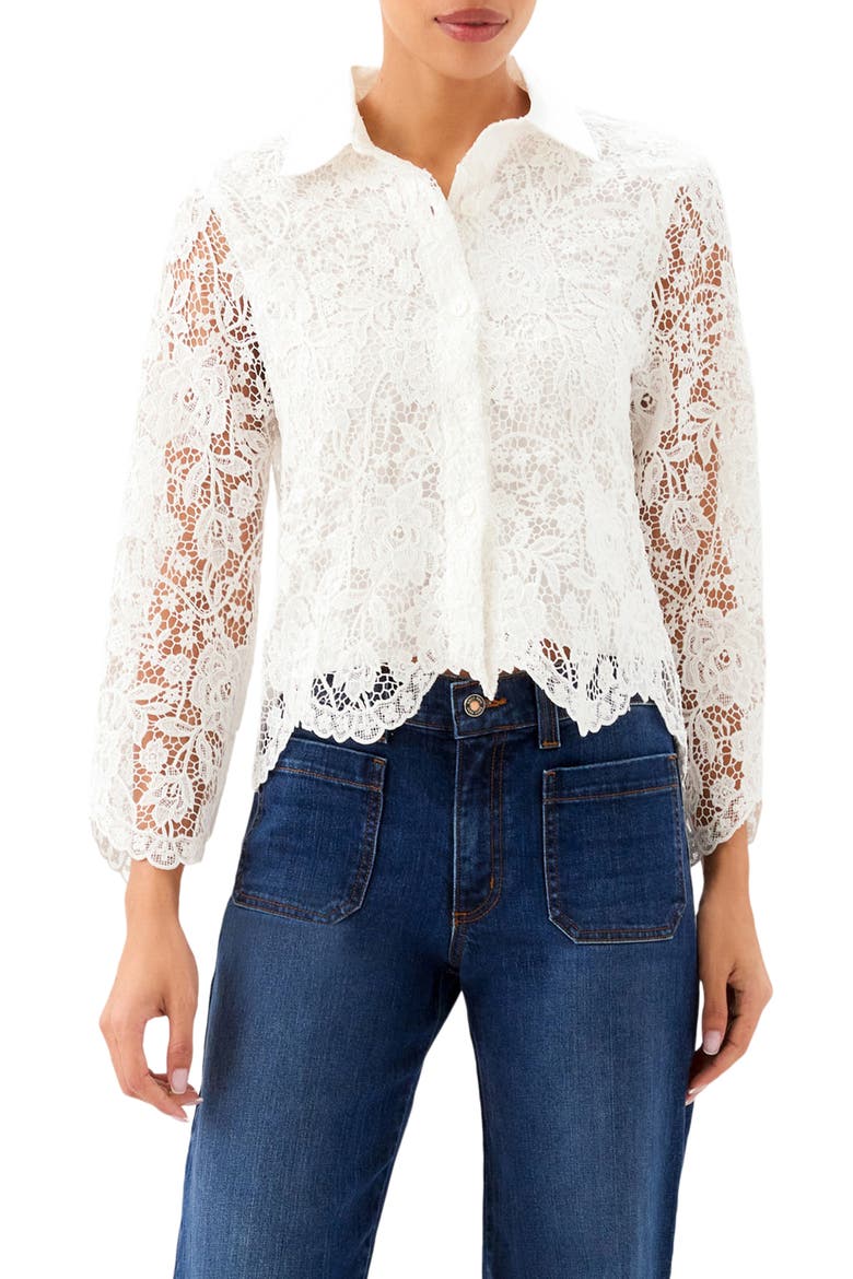 Lace Jacket, Main, color, OFF WHITE
