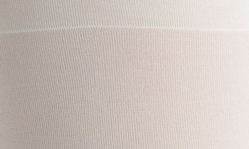 Hue Opaque Control Top Sheer Rib Tights In Neutral