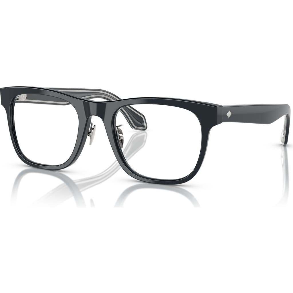 Giorgio Armani 53mm Square Optical Glasses In Black