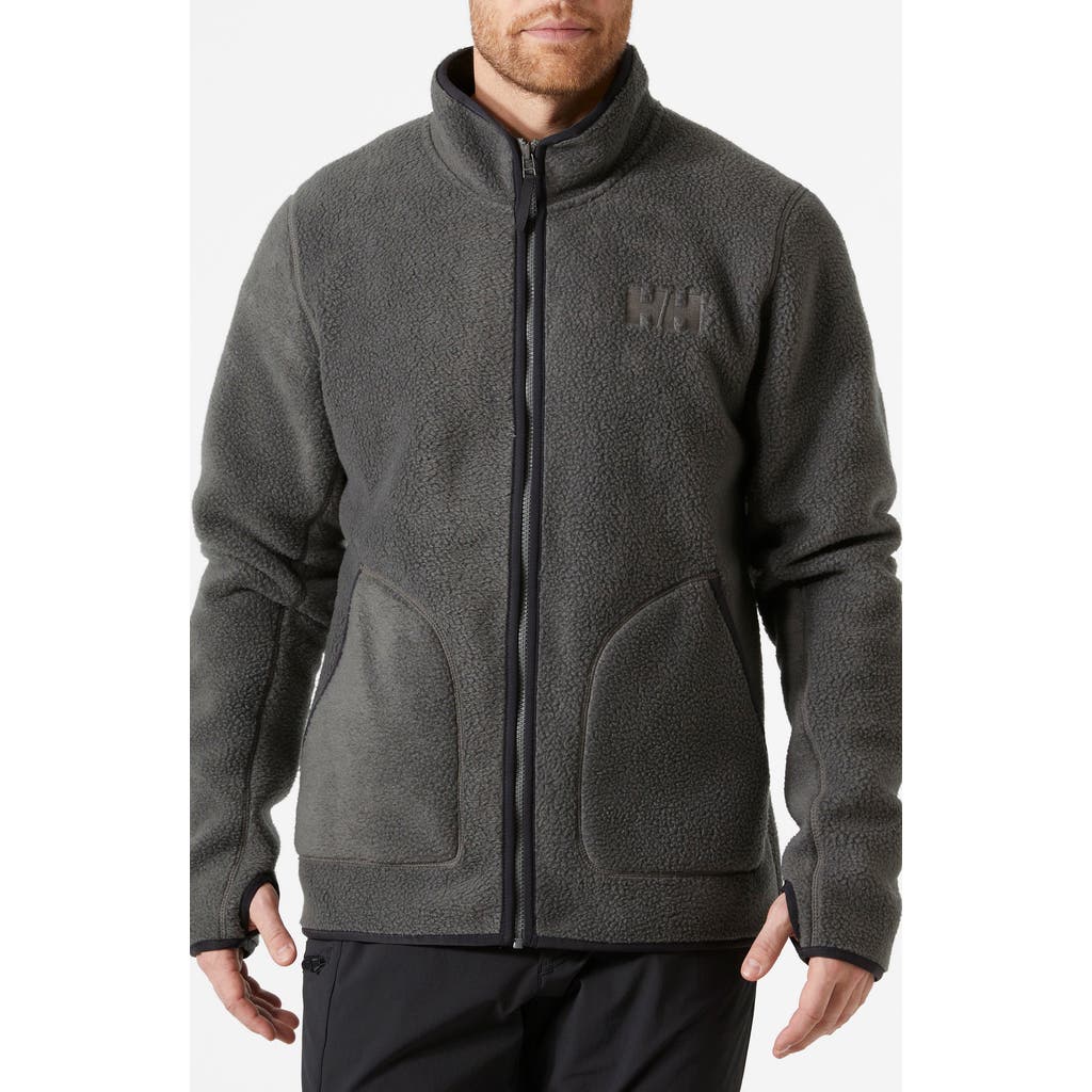 Helly Hansen Panorama High Pile Fleece Jacket in Concrete