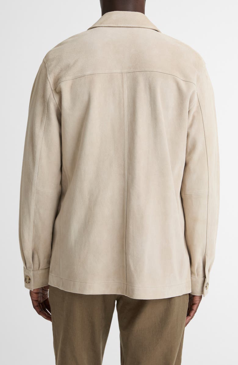 Vince Suede Utility Jacket, Alternate, color, Mineral