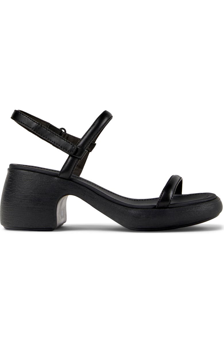 Camper Thelma Platform Slingback Sandal, Alternate, color, Black