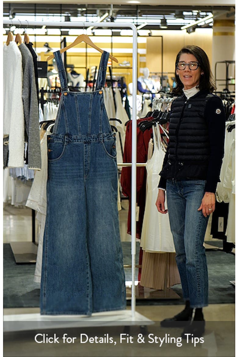 Straight Leg Denim Overalls video