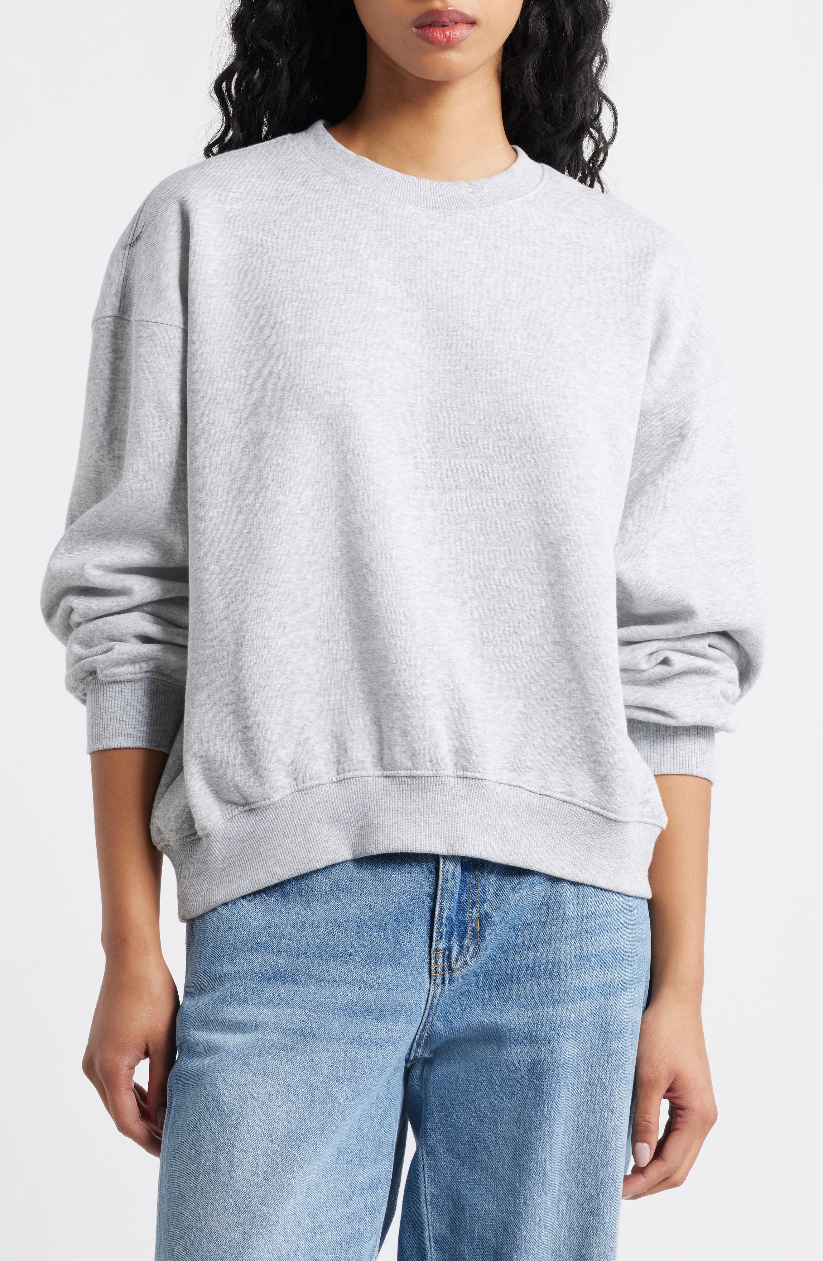 BP. Relaxed Cotton Blend Sweatshirt