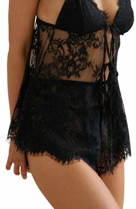 Kat The Label Emerson Sheer Lace Tap Shorts