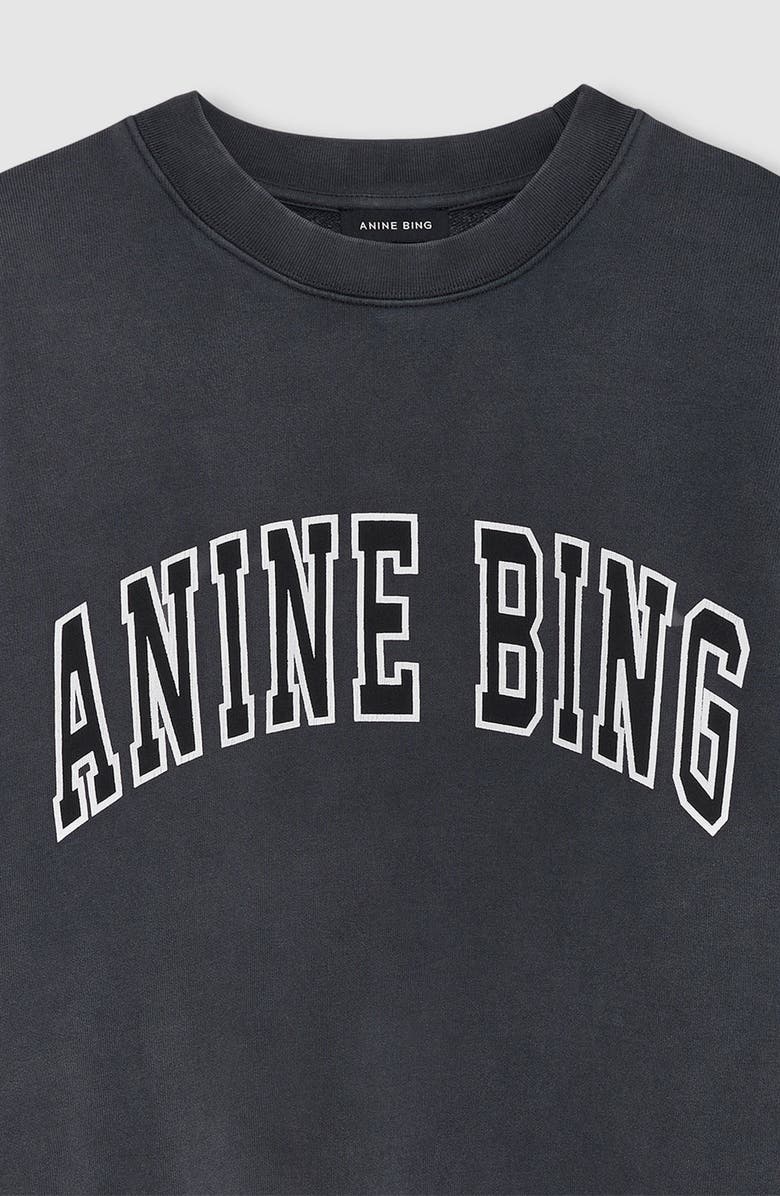 ANINE BING Miles New Classic Sweatshirt, Alternate, color, Washed Black