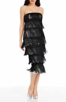 Viviana Tiered Strapless Body-Con Dress