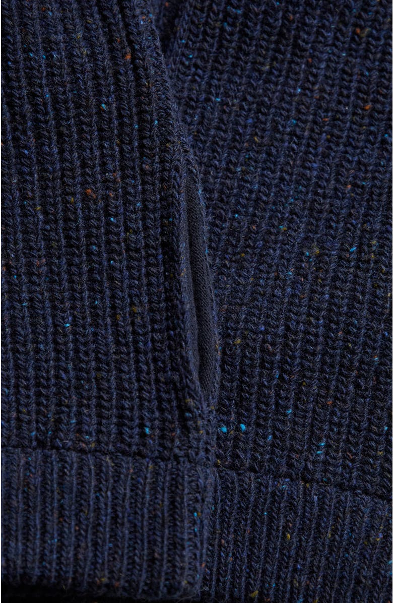 Celtic & Co. Donegal Ribbed Crew Neck Waistcoat, Alternate, color, Dark Navy