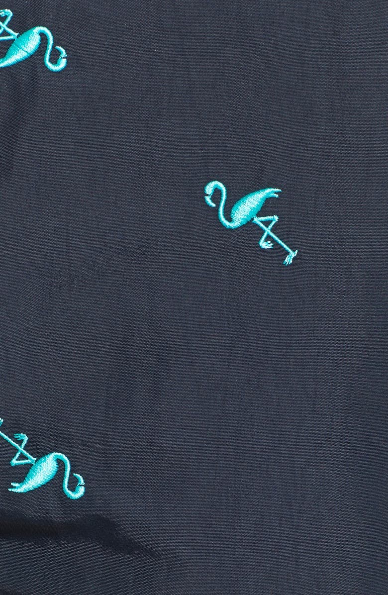 Parke & Ronen 'Angeleno' Embroidered Swim Trunks, Alternate, color, 