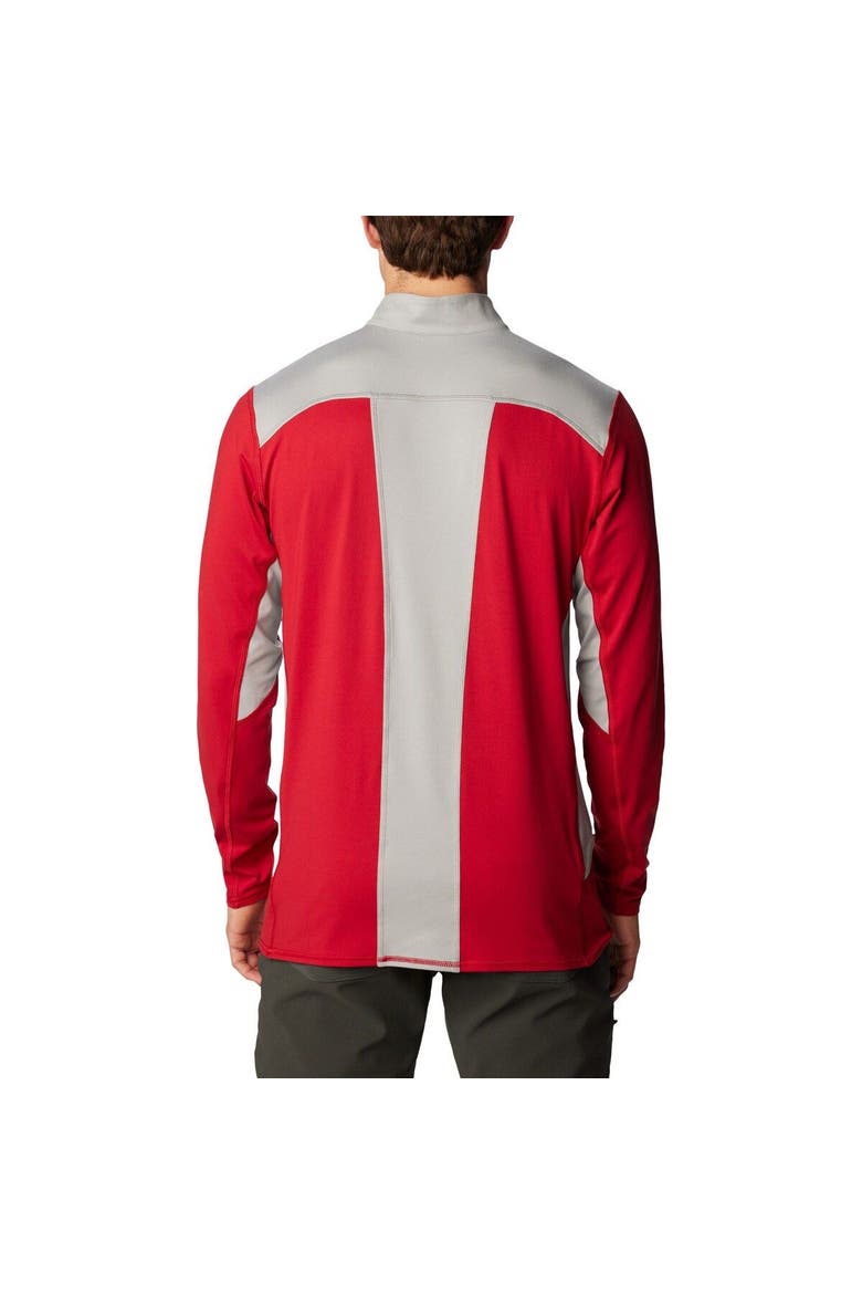 Men's Columbia Crimson Washington State Cougars Tech Trail™ Omni-Shade Quarter-Zip Top, Alternate, color, Crimson
