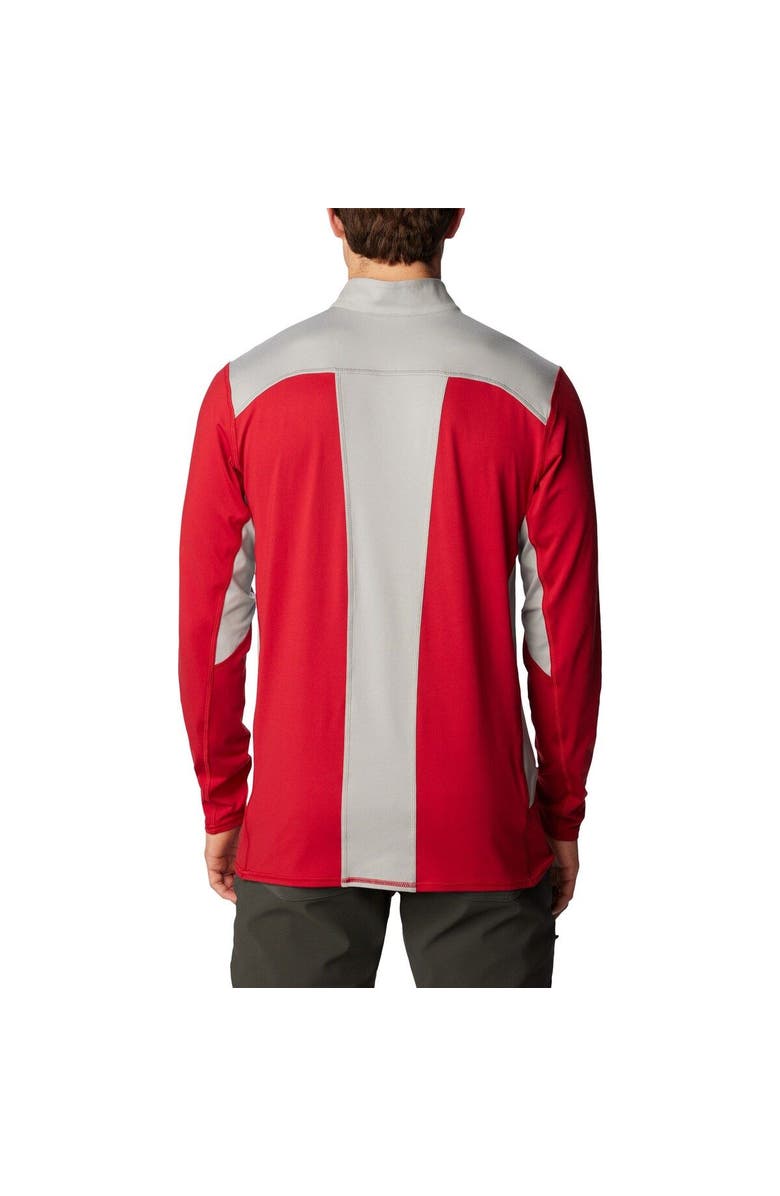 Columbia Men's Columbia Crimson Washington State Cougars Tech Trail<sup>™</sup> Omni-Shade Quarter-Zip Top, Alternate, color, Crimson