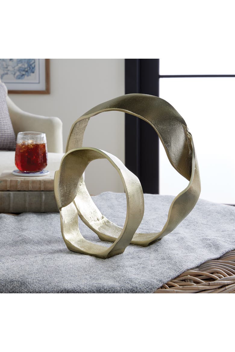Rowan Sculptures Decorative Objects Set of 2, Alternate, color, Gold