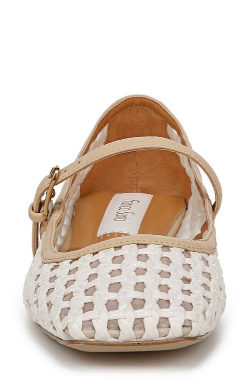 Franco Sarto Tinsley Mary Jane Flat In Ivory