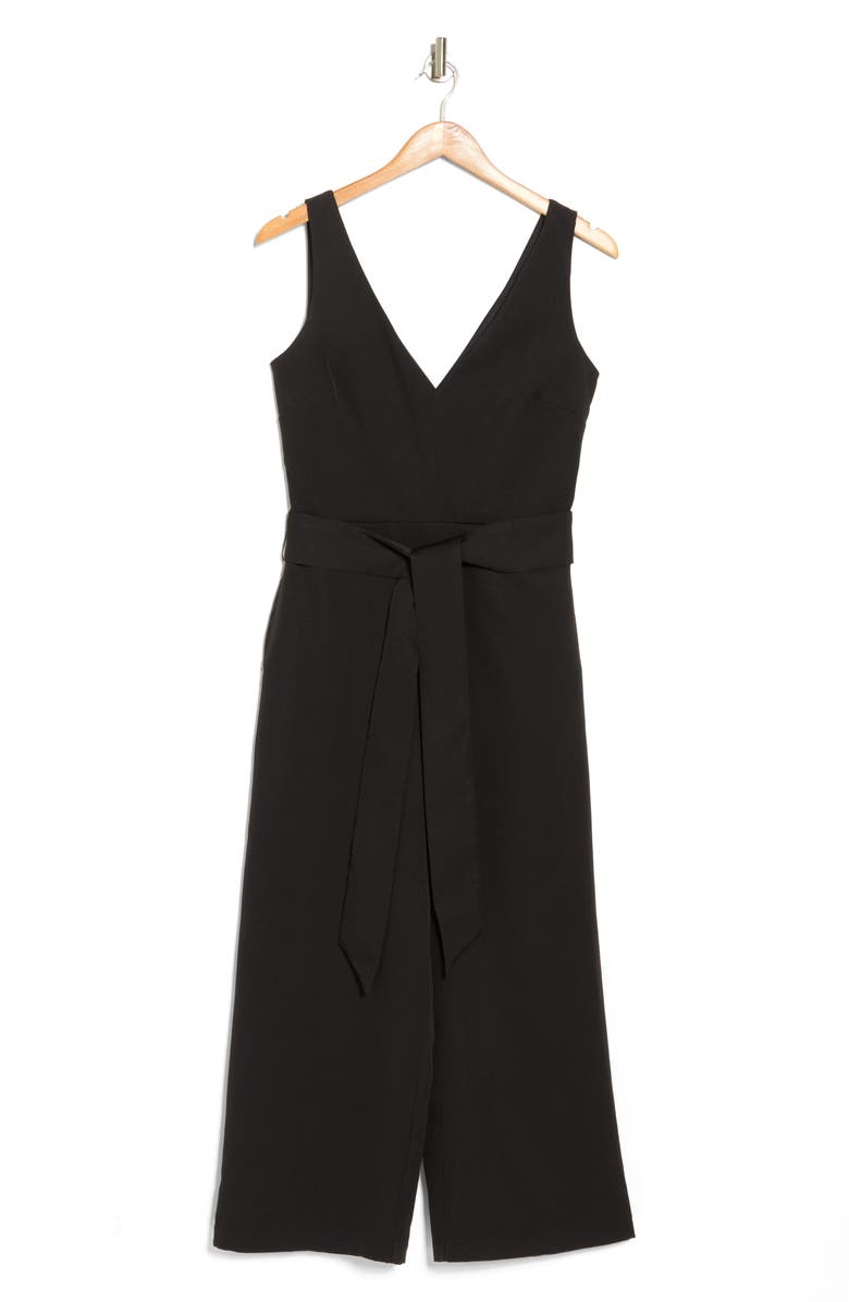 Sam Edelman Tie Waist Crop Wide Leg Jumpsuit, Alternate, color, 