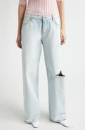 NACKIYÈ Uptown Ripped Straight Leg Jeans
