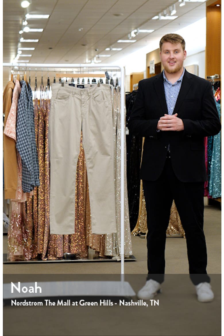 Charisma CoolMax® Relaxed Straight Leg Five-Pocket Pants (Nordstrom Exclusive) video
