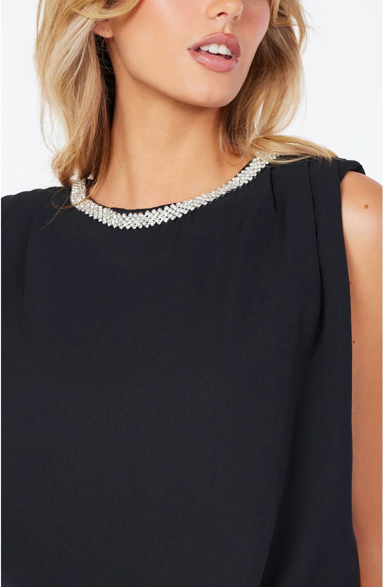 Bishop + Young Monroe Bubble Hem Top, Alternate, color, Black