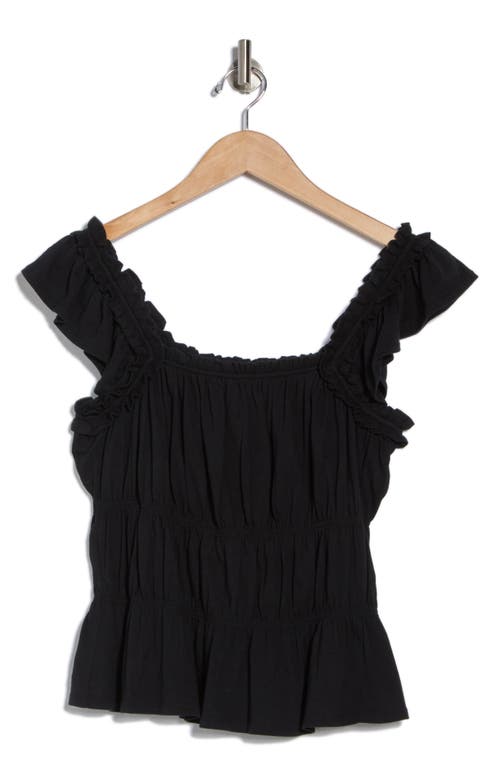 Melrose And Market Smocked Cotton Tank Top