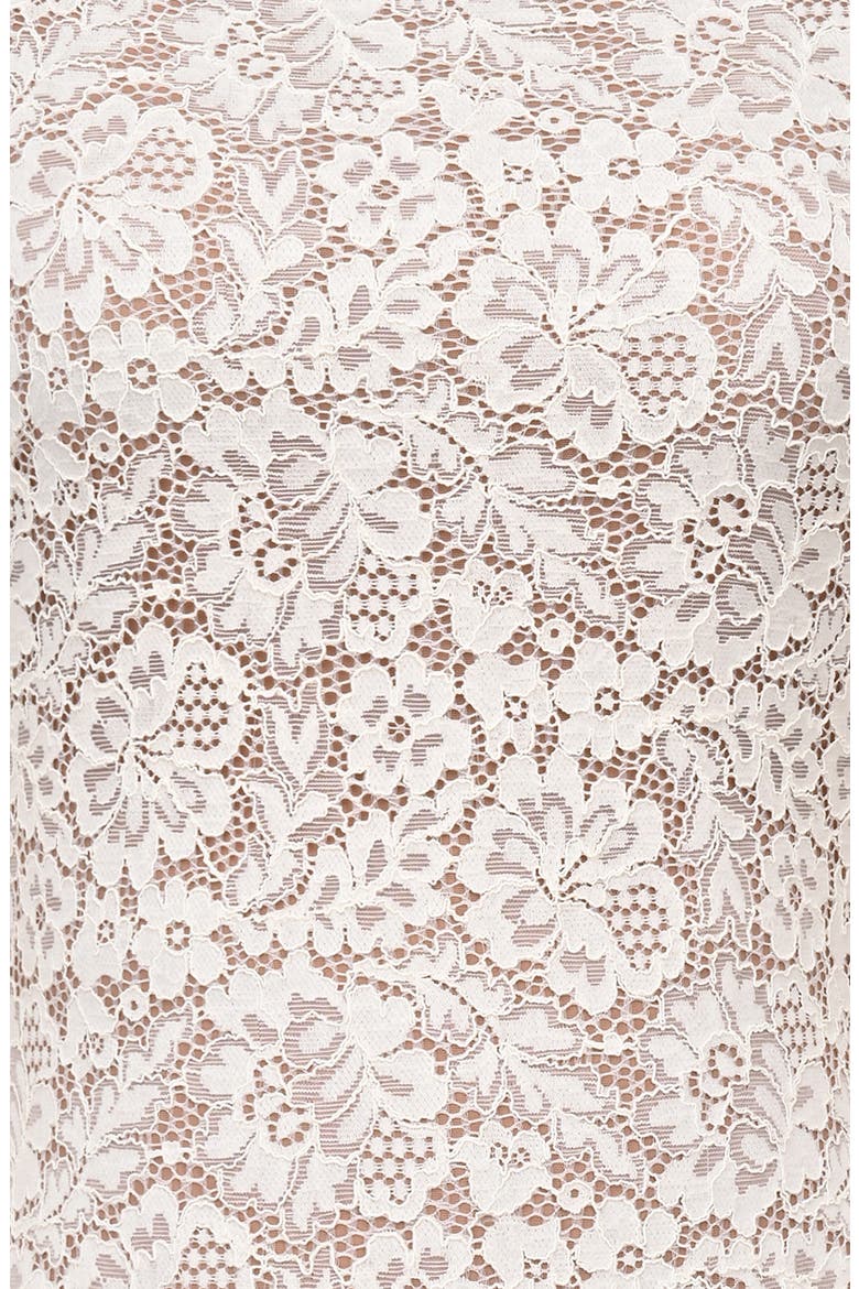 Ellie Long Sleeve Lace Bodysuit, Alternate, color, VINTAGE IVORY