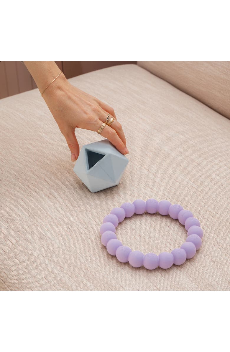 Dexypaws Chew Master Ring and Geometric Kong 2 Pieces Dog Toy, Alternate, color, Blue