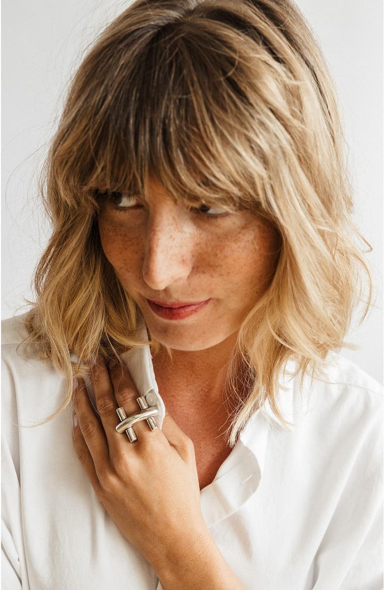 CXC St. Moritz Bit Ring, Alternate, color, Silver