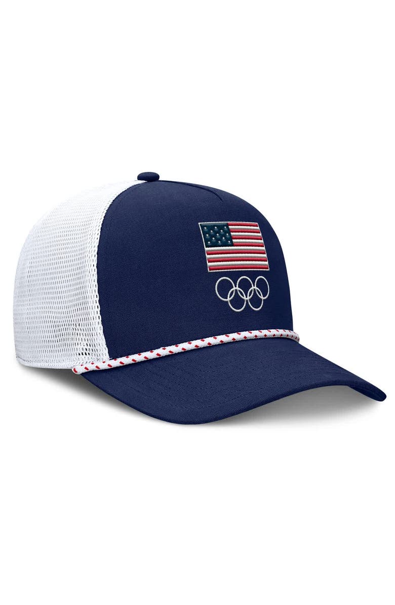 FANATICS Men's Fanatics Navy/White Team USA Oath Rope Trucker Adjustable Hat, Alternate, color, Navy
