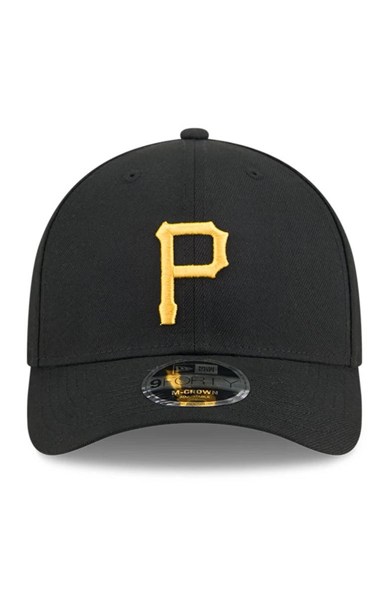 New Era Men's New Era Black Pittsburgh Pirates Baseball Hall of Fame 9FORTY M-Crown Adjustable Hat, Alternate, color, Black
