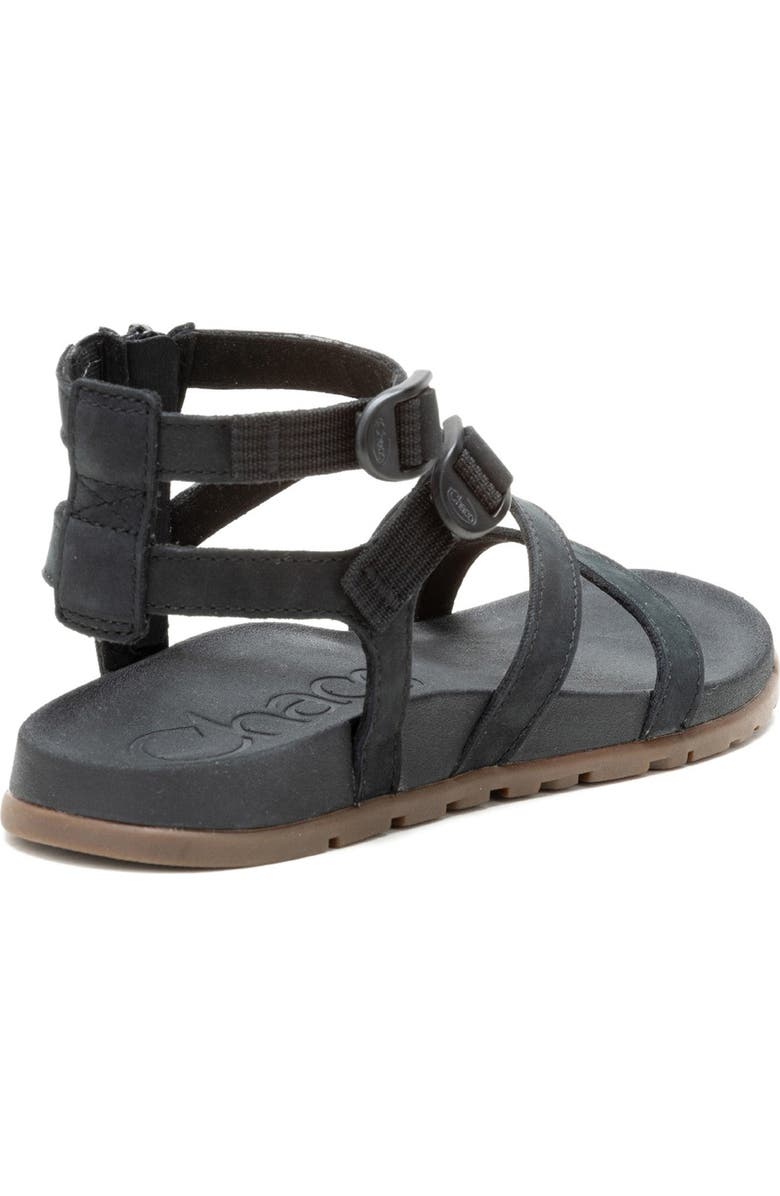 Chaco Lowdown Strappy High Sandal, Alternate, color, Black