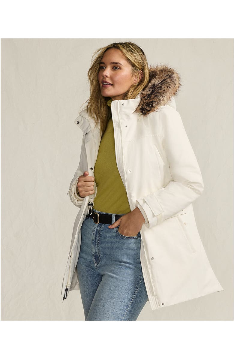 Lands' End Plus Size Expedition Down Waterproof Winter Parka, Alternate, color, Ivory