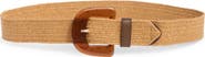Vince Camuto Resin Buckle Stretch Woven Belt